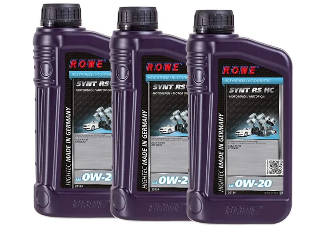 rowe-hightec-synt-rs-hc-sae-0w-20-motor-l-3-liter-3x1l-20134 image 1