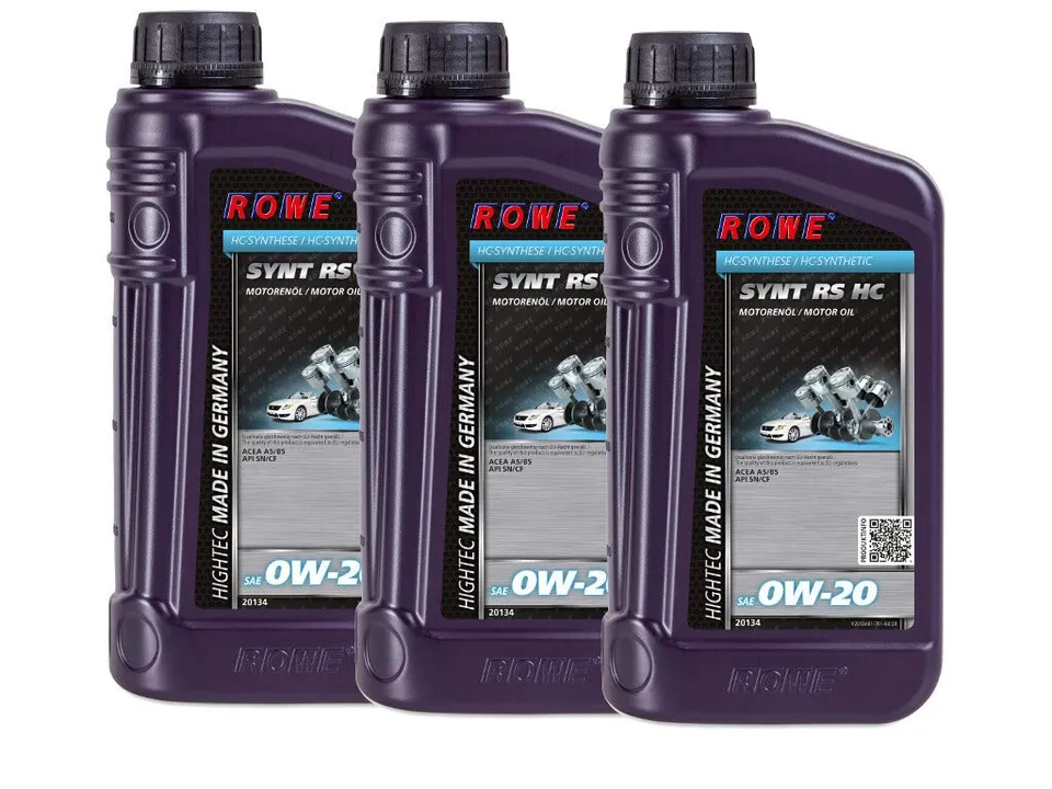 rowe-hightec-synt-rs-hc-sae-0w-20-motor-l-3-liter-3x1l-20134 image 1