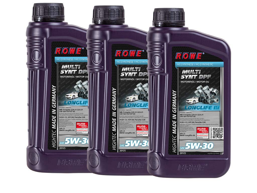 rowe-hightec-multi-synt-dpf-sae-5w-30-motor-l-3x1l-f-r-bmw-mercedes-benz-und-vw- image 2