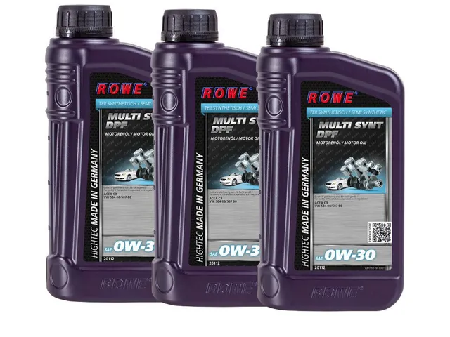 rowe-hightec-multi-synt-dpf-sae-0w-30-motor-l-3-liter-3x1l-f-r-vw-und-porsche image 1