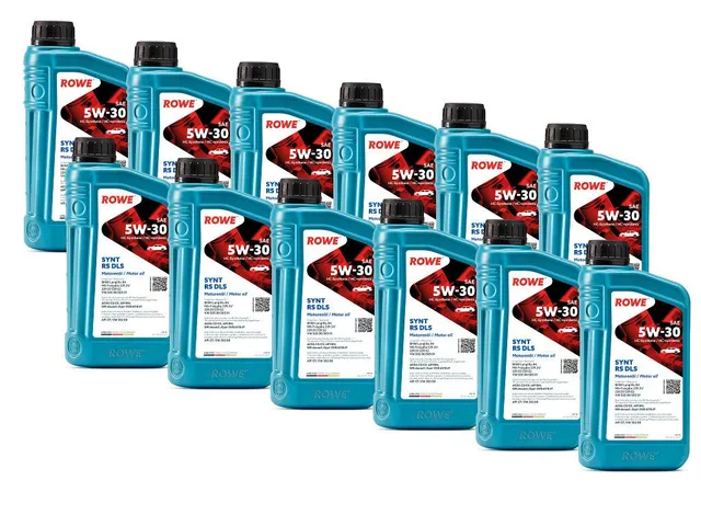 rowe-hightec-synt-rs-dls-sae-5w-30-12x1l-hc-synthese-motoren-l-f-r-bmw-mercedes- image 1
