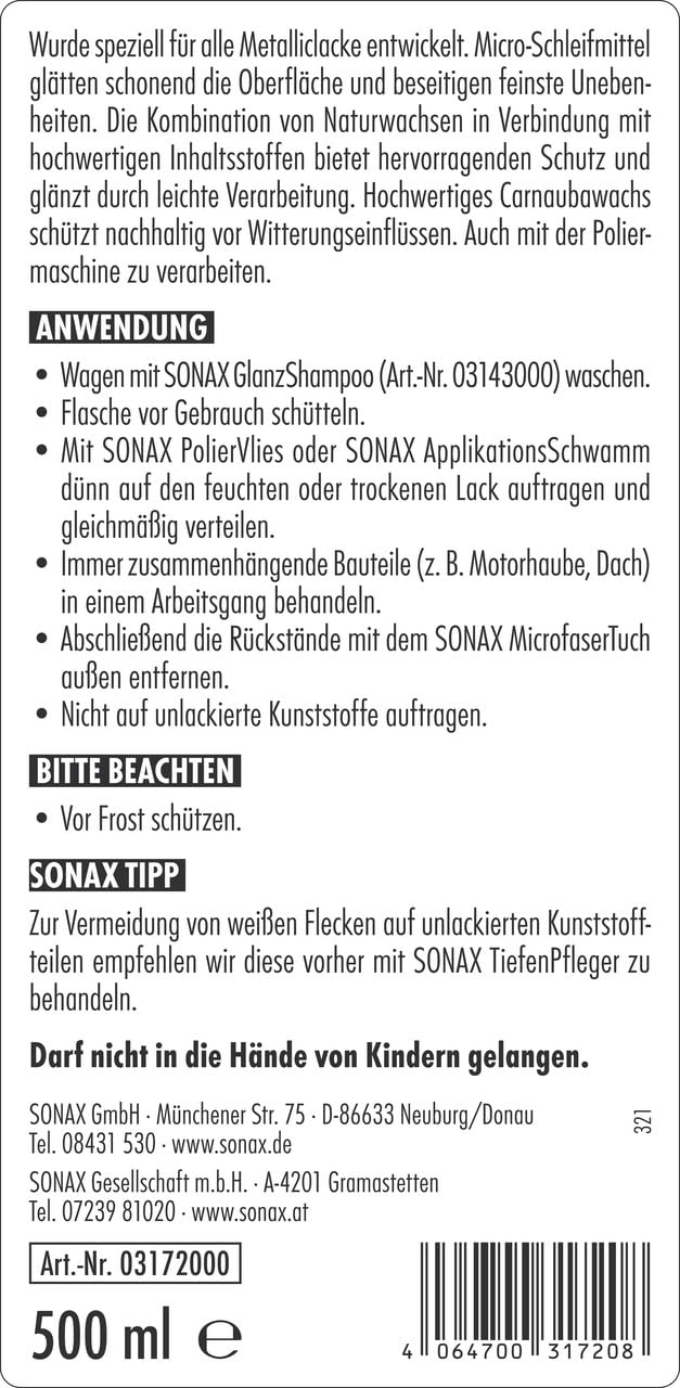 sonax-metallichochglanz-politur-500-ml-mit-carnauba-wachs image 2