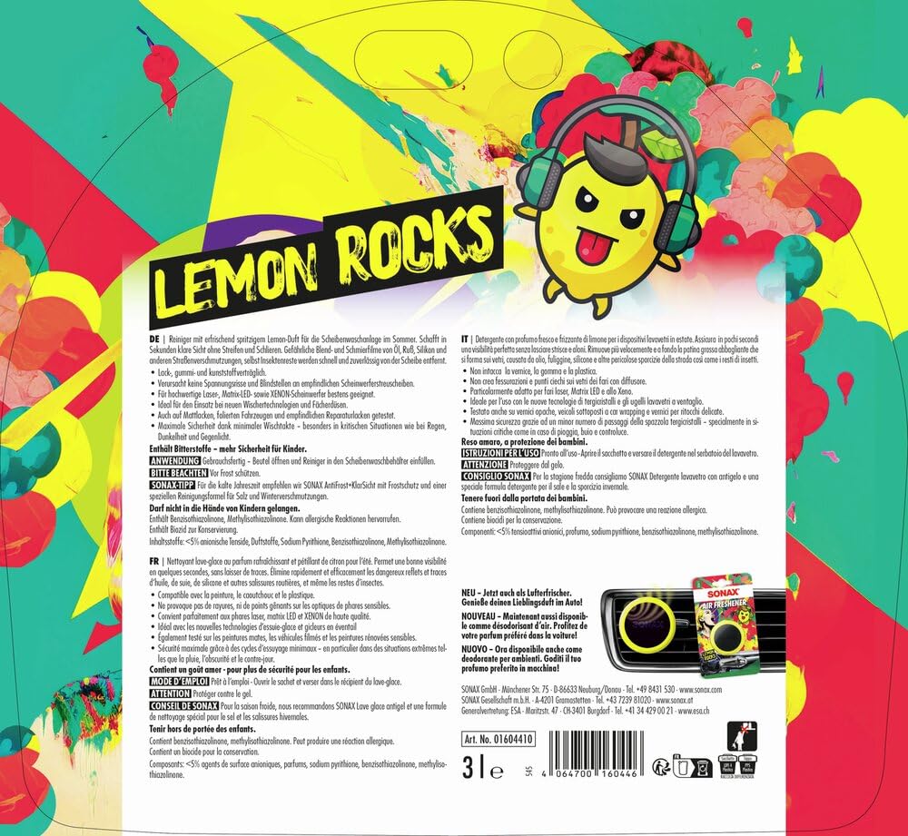 sonax-scheibenreiniger-gebrauchsfertig-lemon-rocks-3-liter image 2