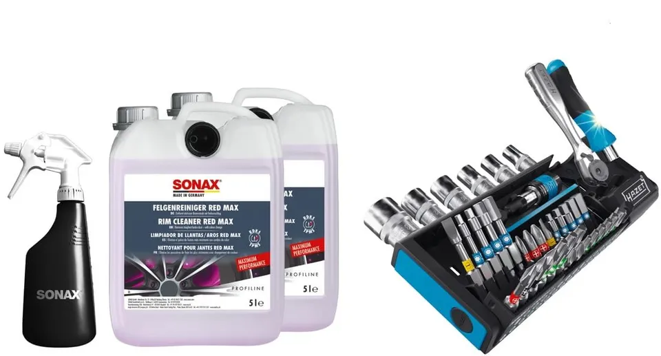 sonax-felgenreiniger-paket-2023-2x-red-max-500-ml-spr-hboy-und-hazet-smartholder image 1