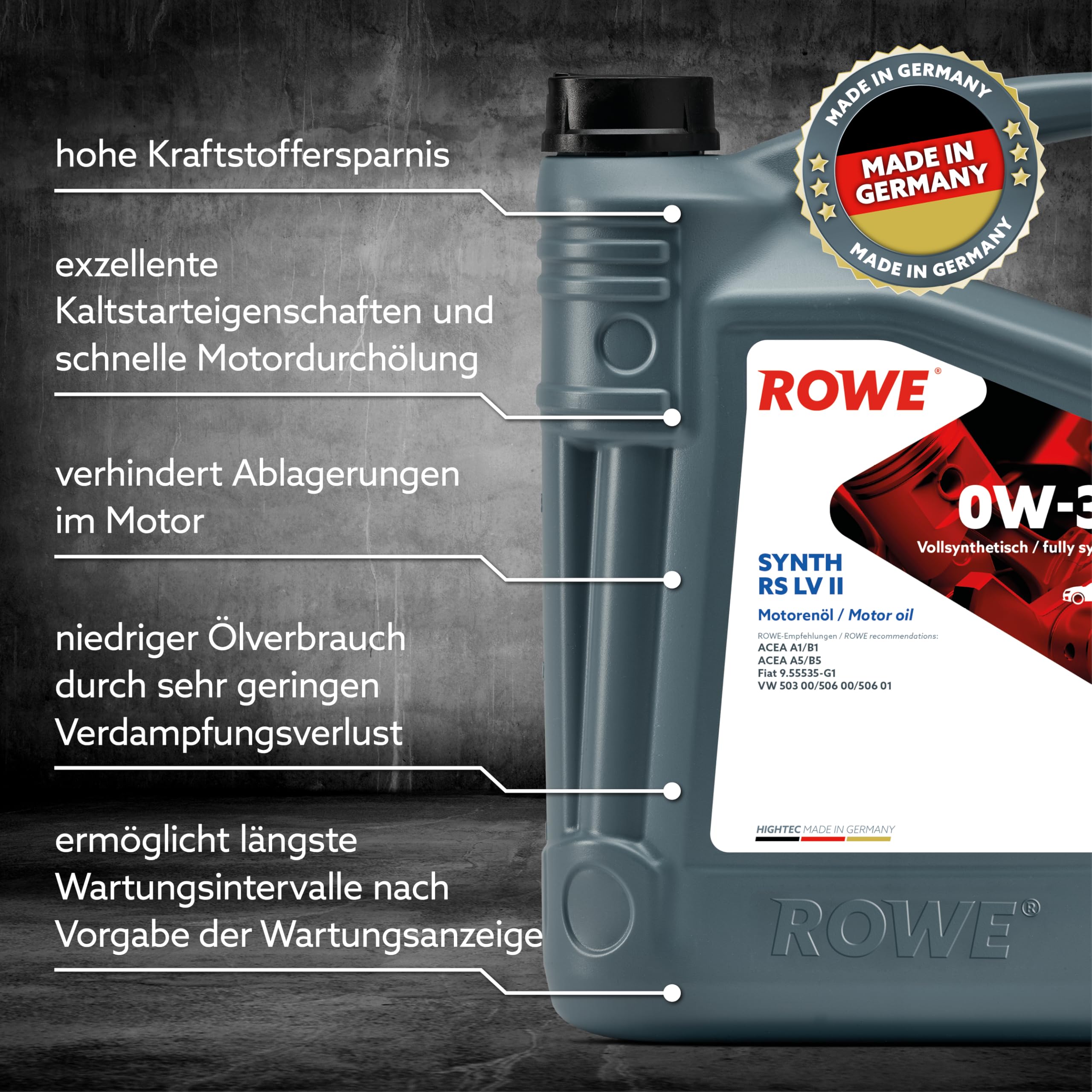 rowe-hightec-synth-rs-sae-0w-30-lv-ii-5-liter-vollsynthetisches-longlife-motor-l image 3