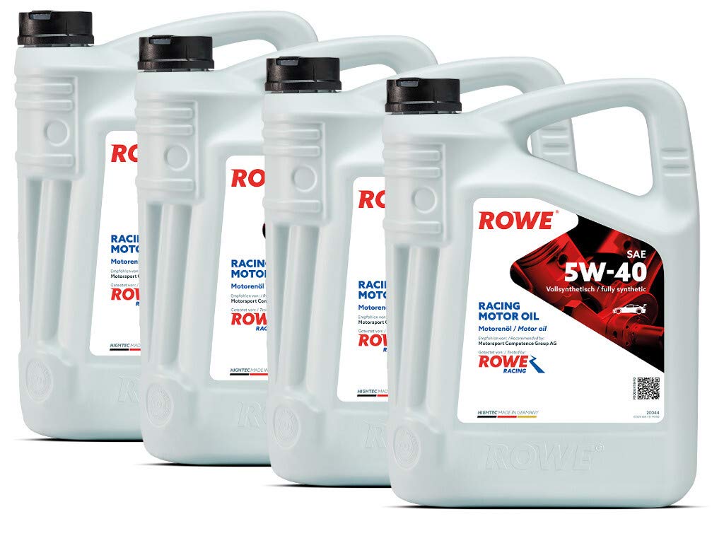 rowe-hightec-racing-motor-oil-sae-5w-40-20-liter-4x5l-profi-gebinde-made-in-germ image 1