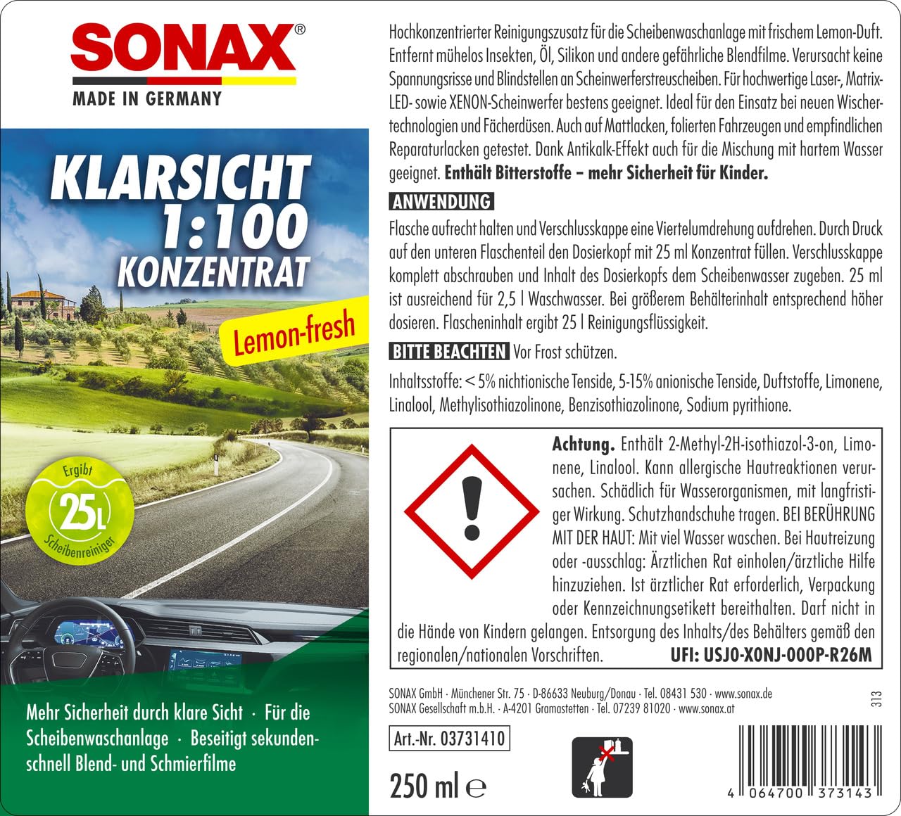 sonax-klarsicht-1-100-konzentrat-lemon-fresh-250-ml-scheibenreiniger-sommer image 2