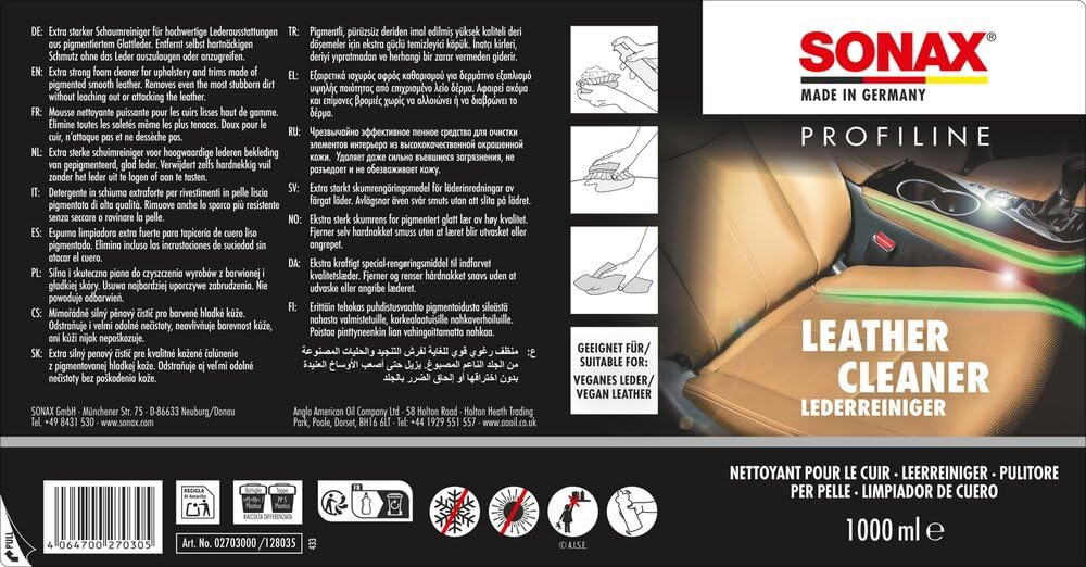 sonax-profiline-leathercleaner-lederreiniger-1-liter-glattleder-schaumreiniger image 2