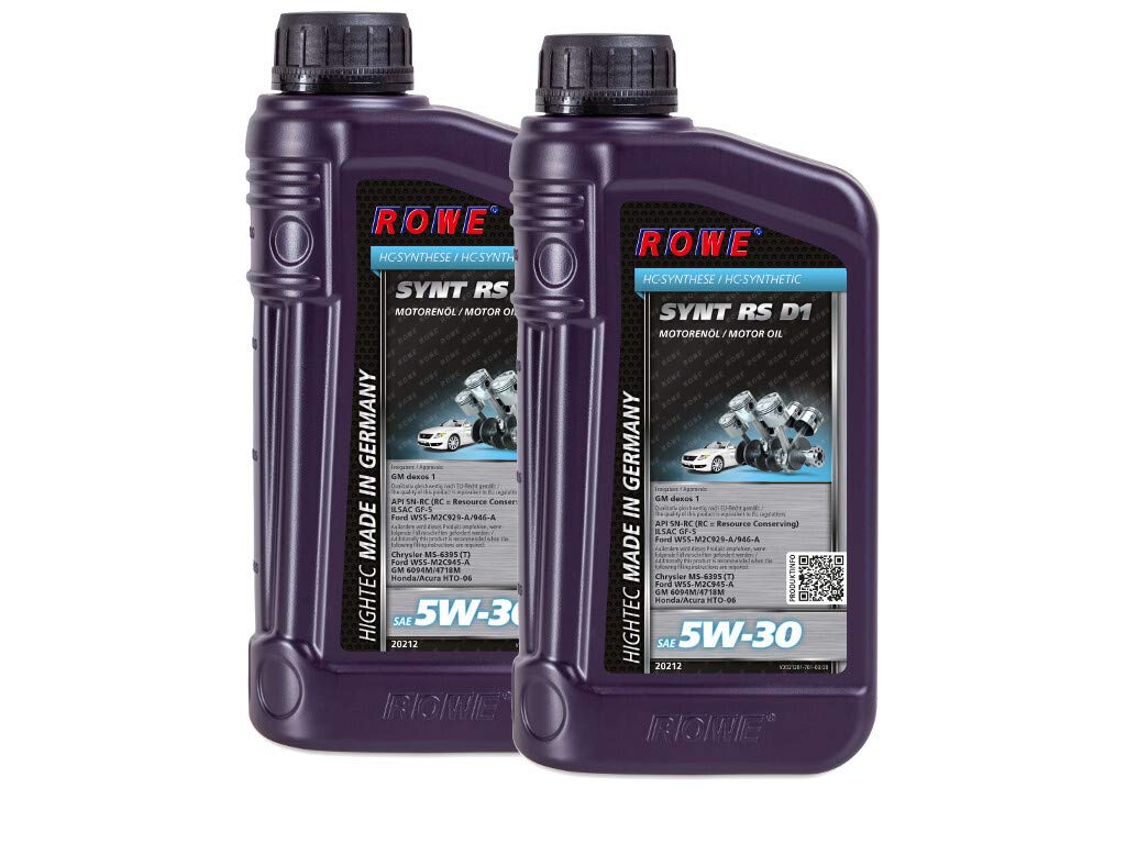 rowe-hightec-synt-rs-d1-sae-5w-30-motor-l-2x1l-hc-synthese-api-sp-rc-ilsac-gf-6a image 2