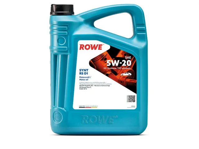 rowe-hightec-synt-rs-d1-sae-5w-20-motoren-l-5-liter-vollsynthetisches-pkw-motor- image 1