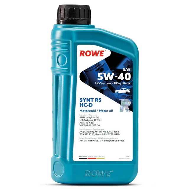 rowe-hightec-synt-rs-hc-d-sae-5w-40-1-liter-hc-synthese-motoren-l-f-r-verl-ngert image 1
