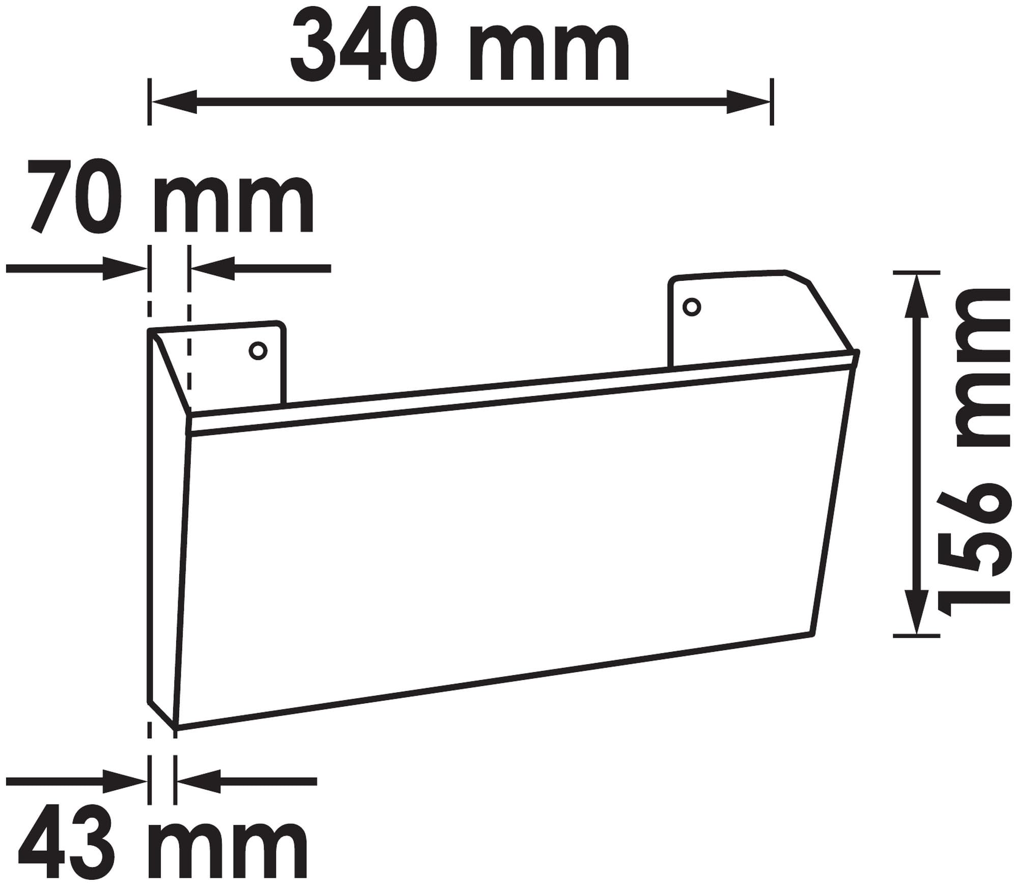 vigor-v6393-s-dokumenten-halter-klein-bodentiefe-43-mm-l-nge-340-mm image 2