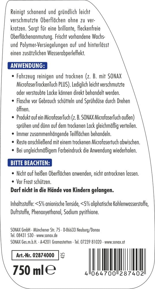 sonax-xtreme-brilliantshine-detailer-750-ml image 2