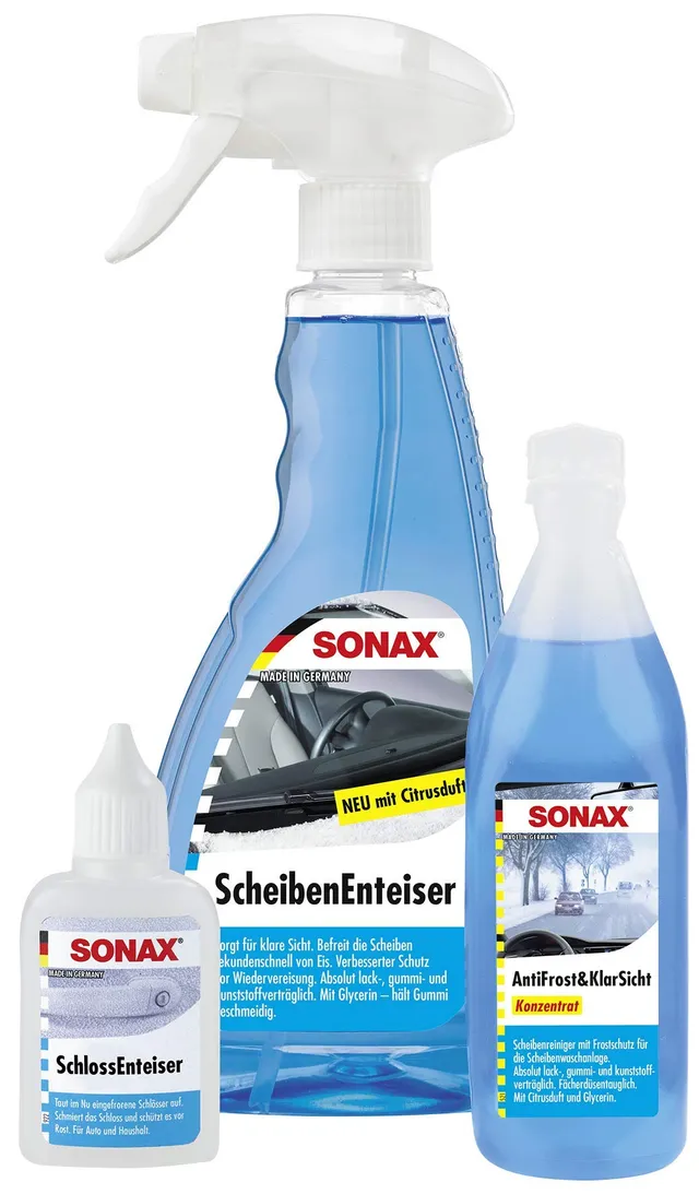 sonax-winterfitset-3-teilig-scheibenenteiser-500-ml-antifrost-konzentrat-250-ml- image 1
