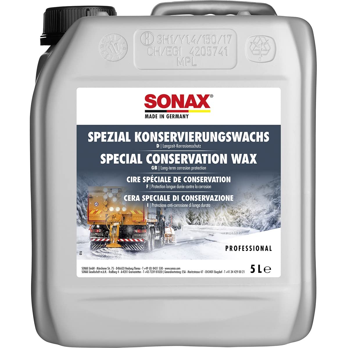sonax-spezialkonservierungswachs-transparent-5-liter image 1