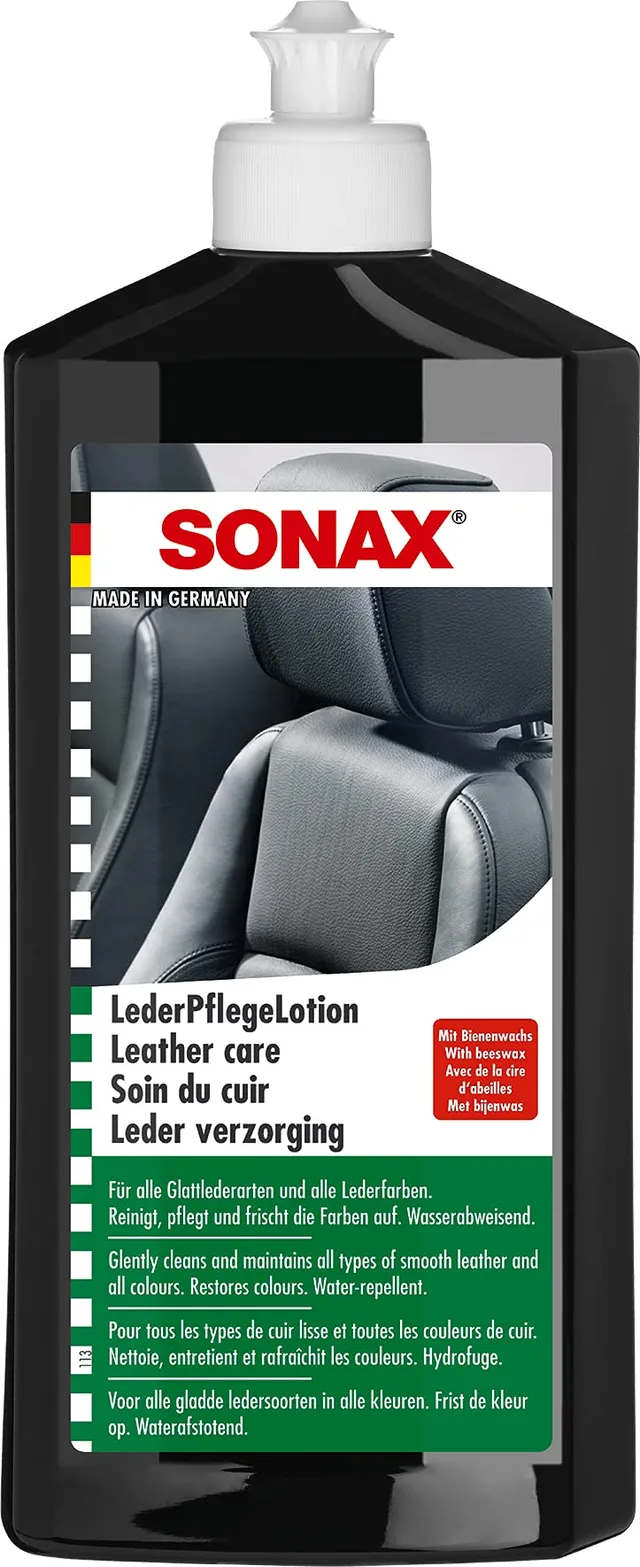 sonax-lederpflege-500-ml-reinigungs-und-pflegeemulsion-f-r-glattleder-kunstleder image 1