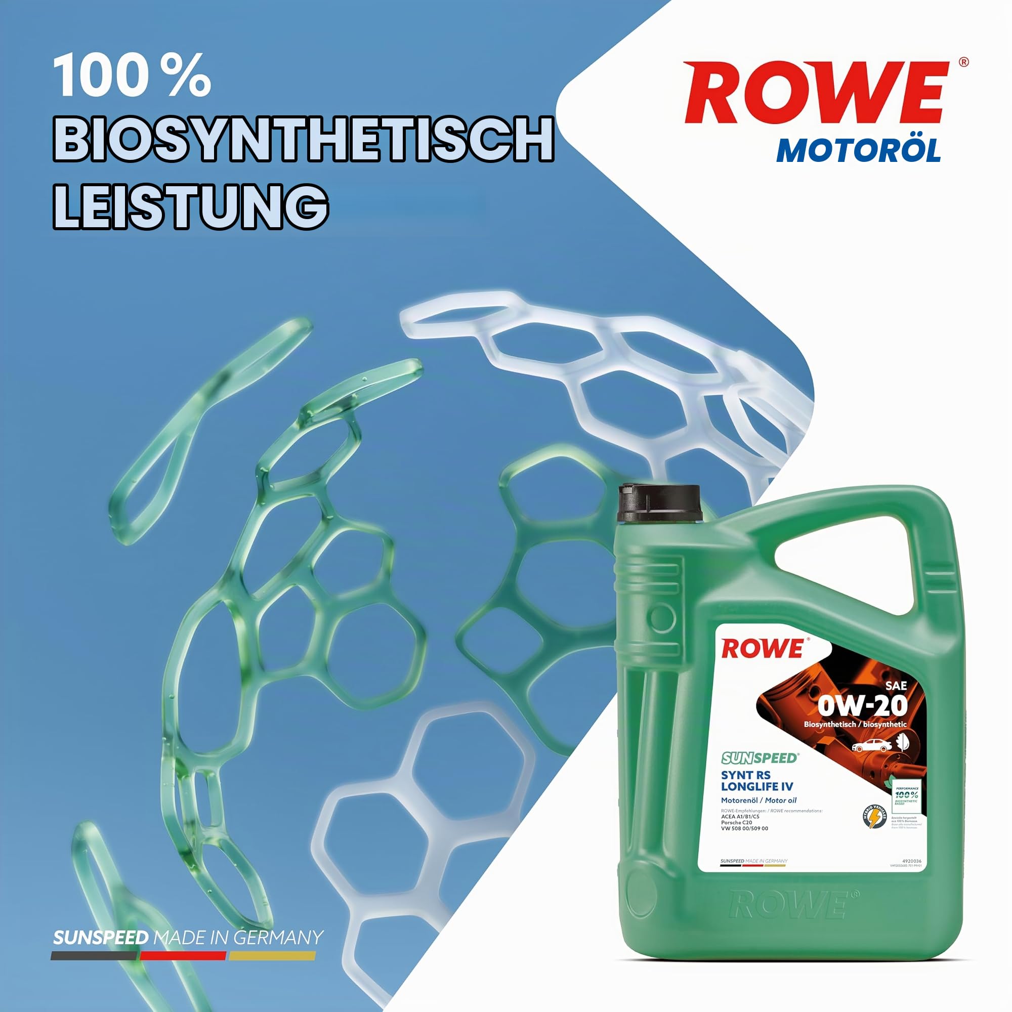 rowe-sunspeed-synt-rs-longlife-iv-sae-0w-20-5-liter-mehrbereichs-motoren-l-f-r-m image 4