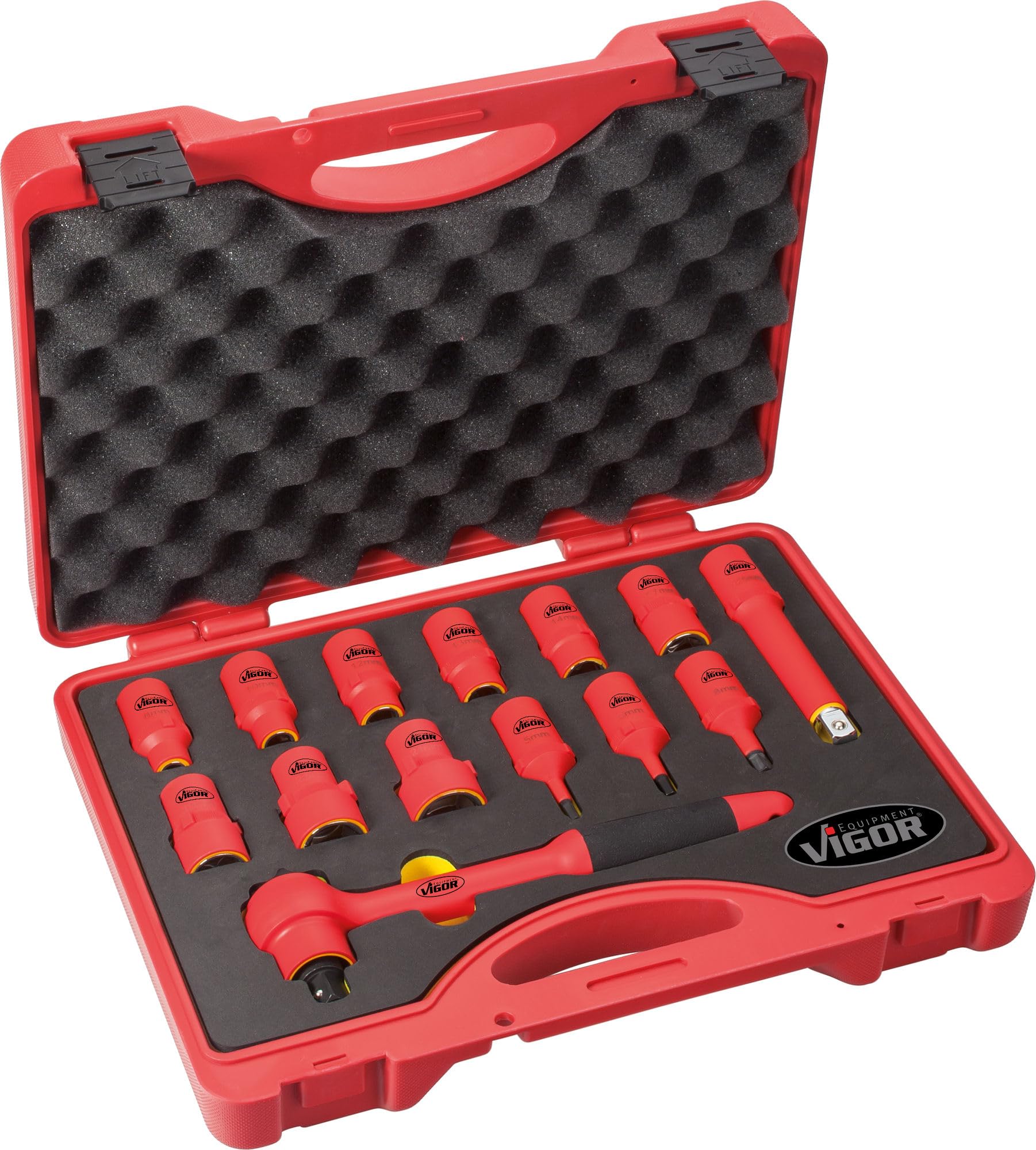 vigor-v3343-vde-steckschl-ssel-satz-1-2-zoll-14-teilig-1000v-isoliert image 1