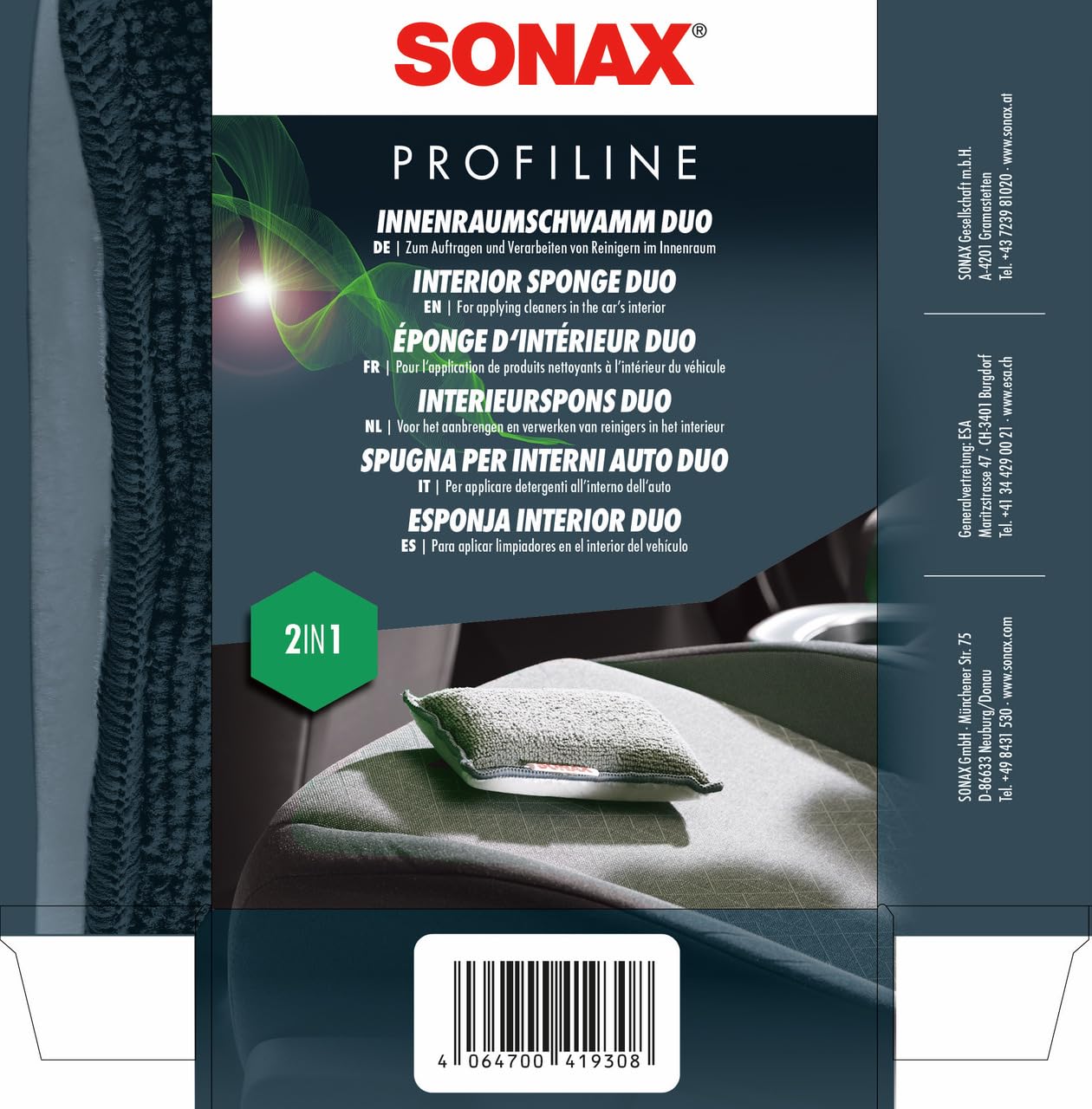 sonax-profiline-innenraumschwamm-duo-reinigungspad image 2
