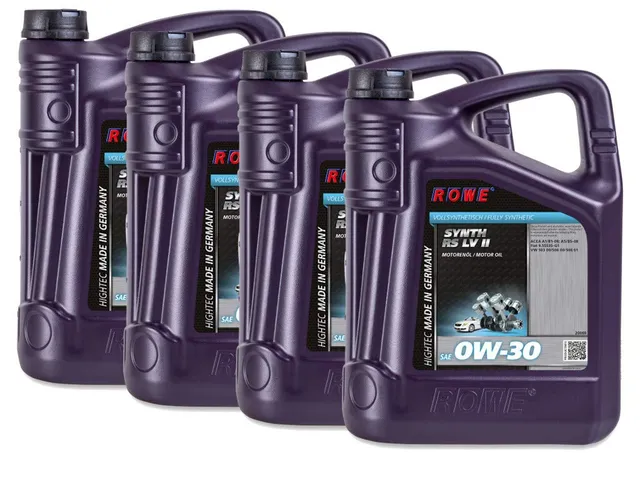 rowe-hightec-synth-rs-sae-0w-30-lv-ii-20-liter-4x5l-vollsynthetisches-motor-l-f- image 1