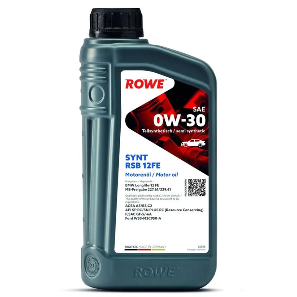 rowe-hightec-synt-rsb-12fe-sae-0w-30-teilsynthetik-motor-l-1-liter-acea-a5-b5-c2 image 1