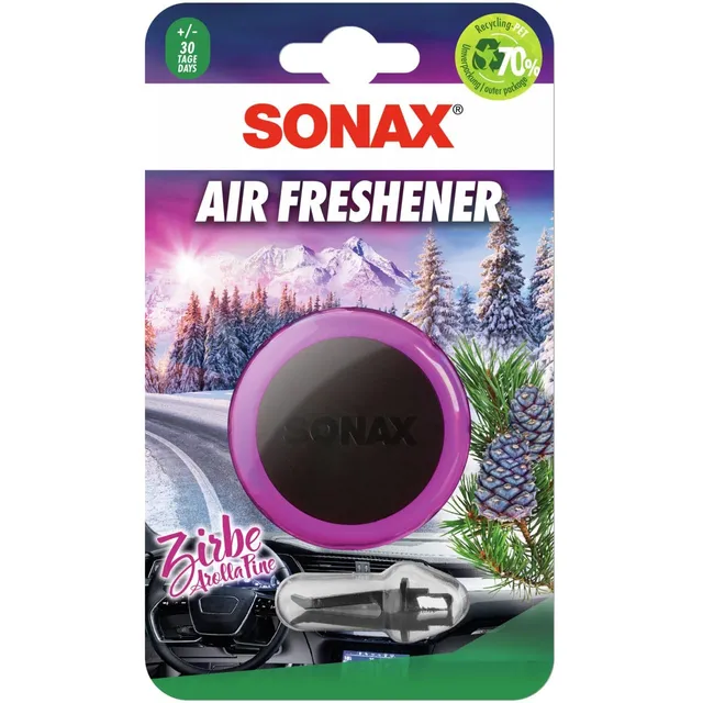 sonax-air-freshener-zirbe-1-st-ck-autoduft-f-r-l-ftungsschlitz image 1