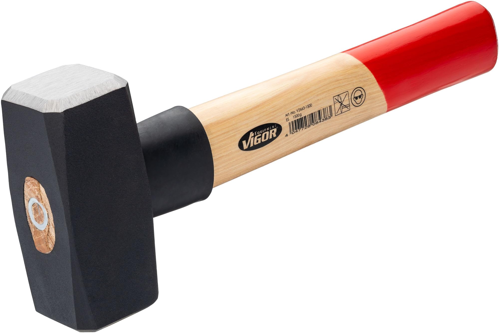 vigor-f-ustel-v2663-1500-1500-g-280-mm-hickoryholz-mit-gummi-schlagschutz image 1