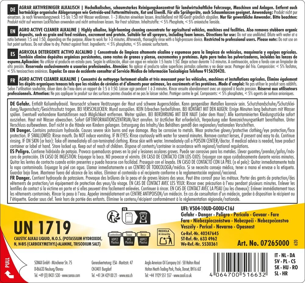 sonax-agrar-aktivreiniger-alkalisch-5-liter image 2