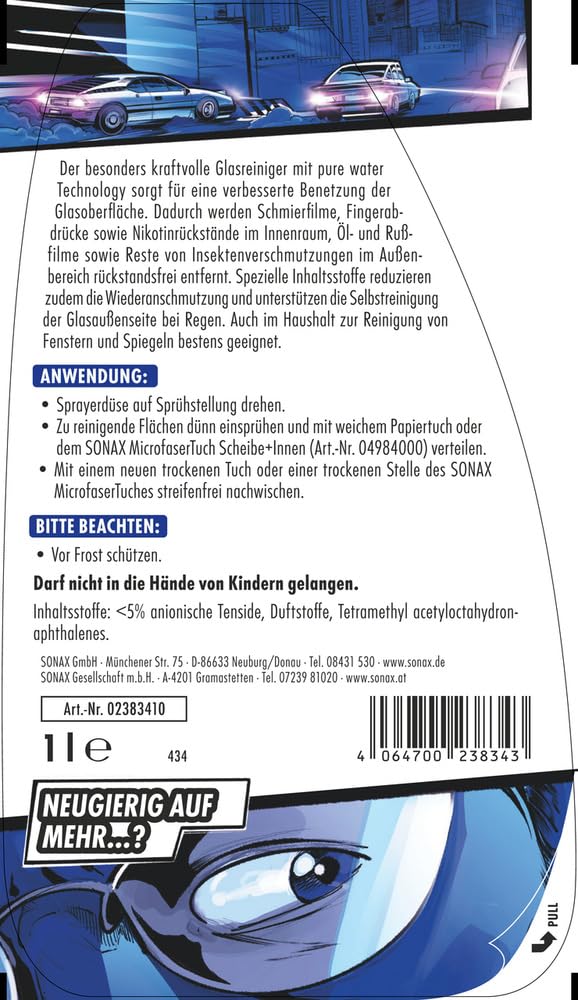 sonax-xtreme-scheibenklar-sonderedition-miami-race-1-liter-kraftvoller-glasreini image 2