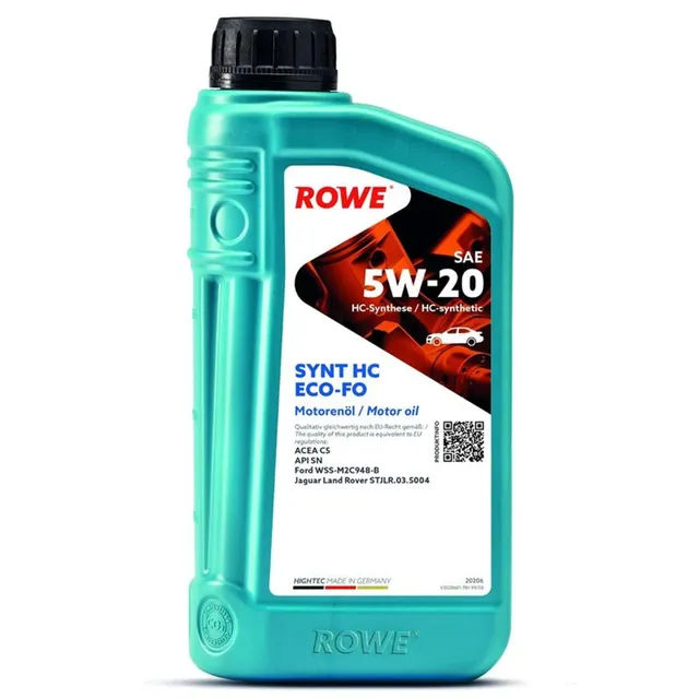 rowe-hightec-synt-hc-eco-fo-sae-5w-20-1-liter image 1