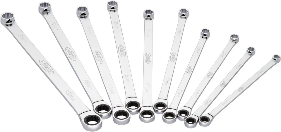 vigor-ratschen-ringschl-ssel-satz-v7031-extra-lang-10-teilig-10-19-mm-60-l-nger- image 1