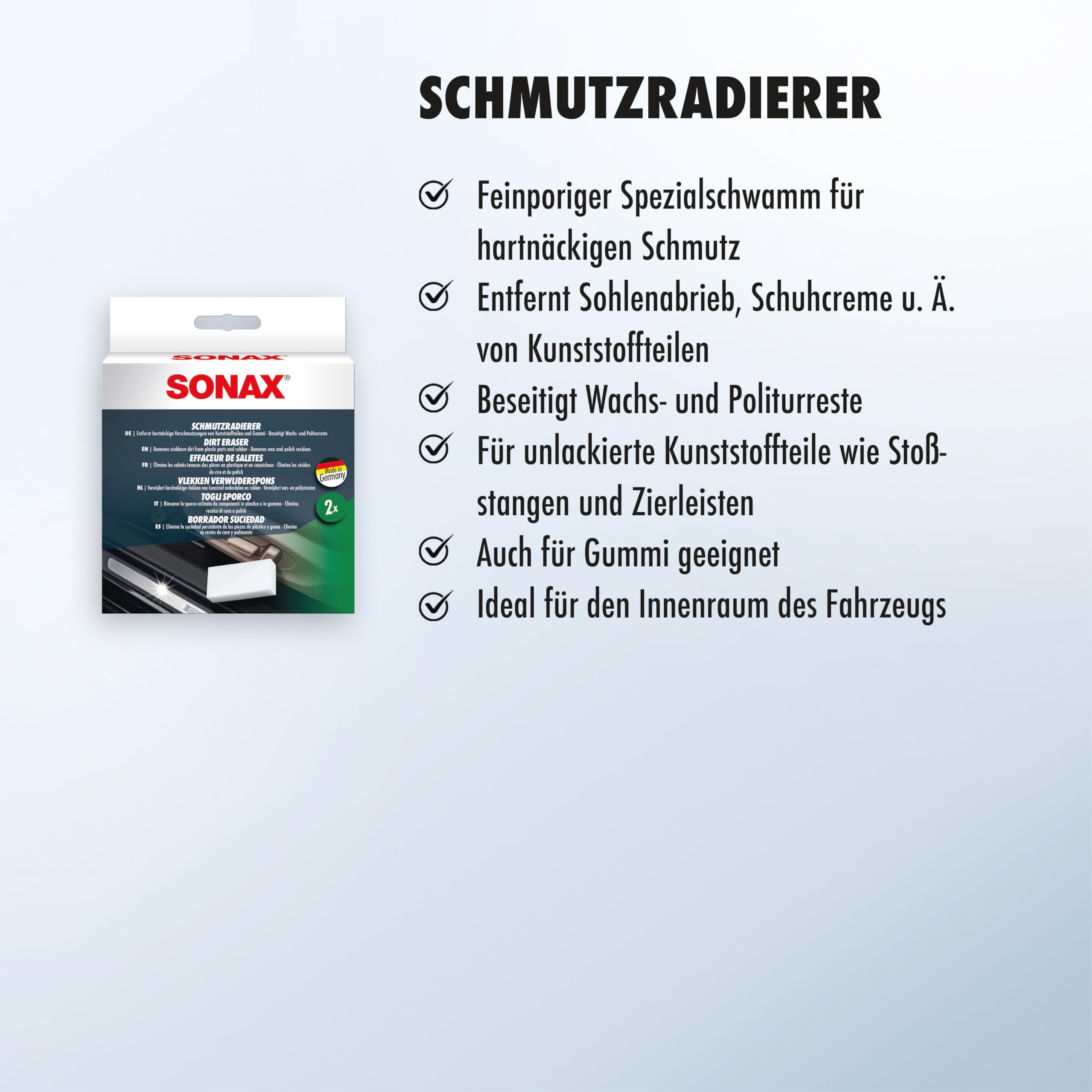 sonax-schmutzradierer-spezialschwamm-2-st-ck-f-r-innenraum-und-kunststoff image 3