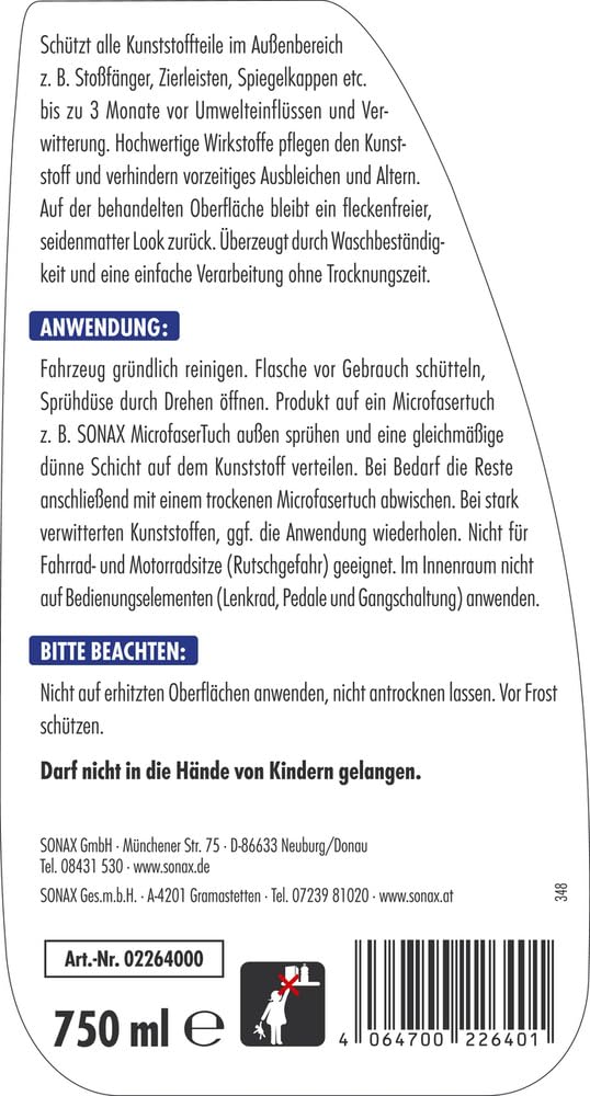 sonax-xtreme-ceramic-kunststoffversiegelung-au-enpflege-750-ml image 2