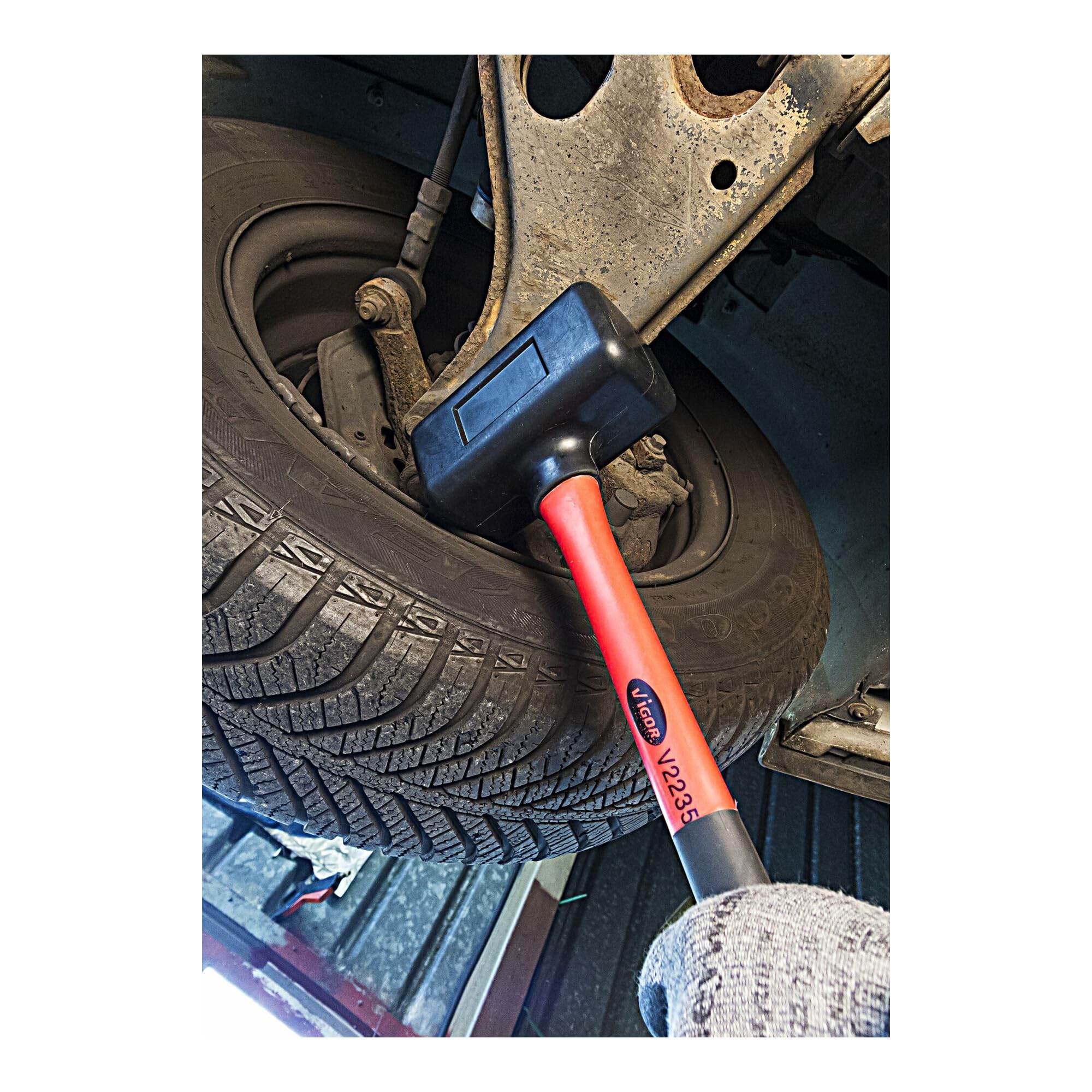 vigor-v2235-gummihammer-2-5-kg-r-ckschlagfreier-schonhammer-70-mm image 3
