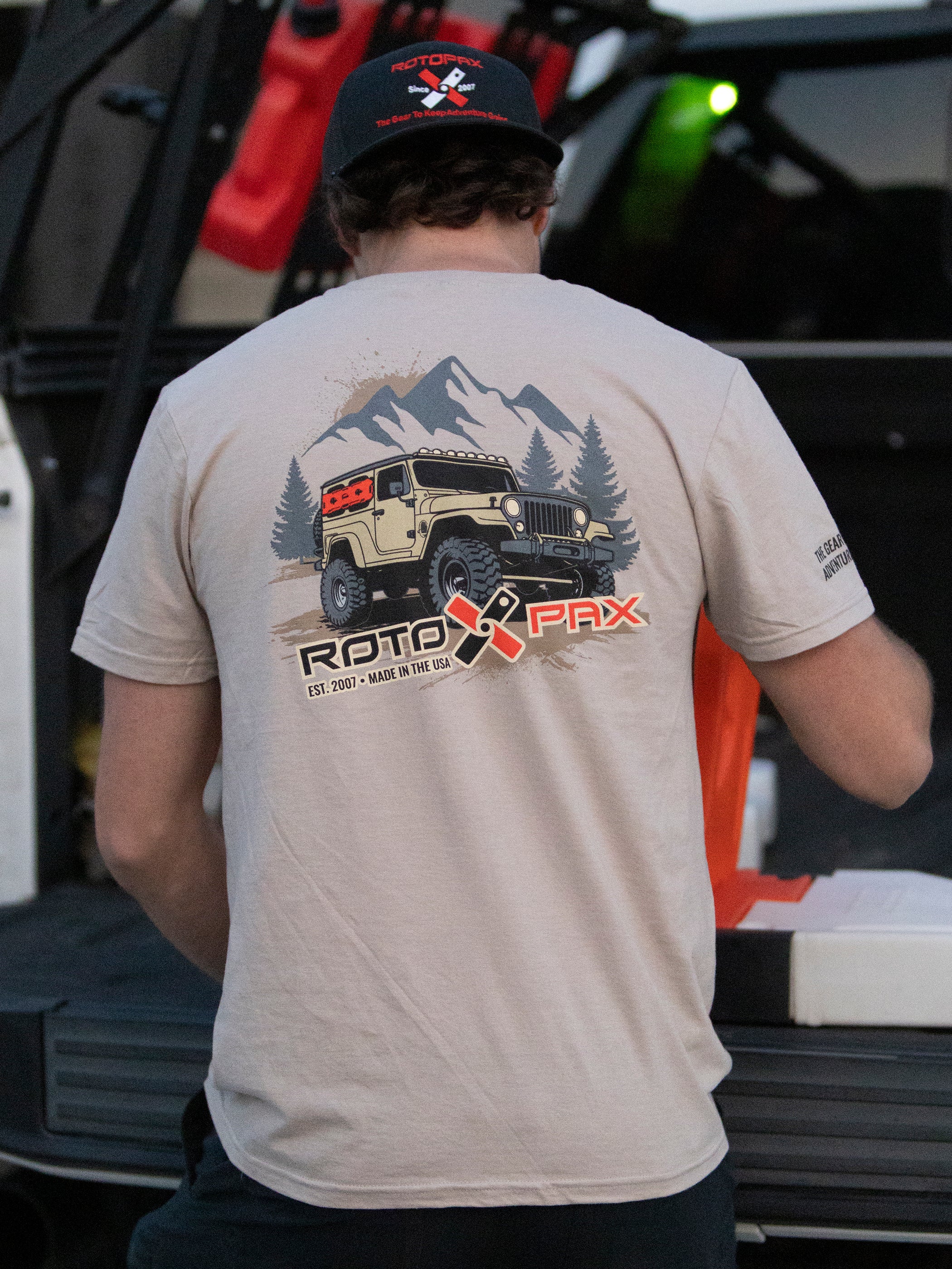 rotopax-made-in-the-usa-shirt-tan-t-shirt-60-40-cotton-poly image 1
