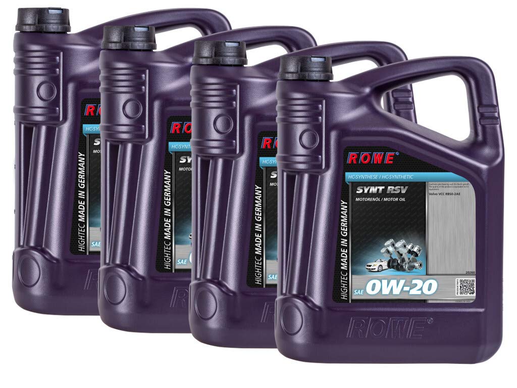 rowe-hightec-synt-rsv-sae-0w-20-20-liter-4x5l-vollsynthetisches-motor-l-f-r-volv image 1