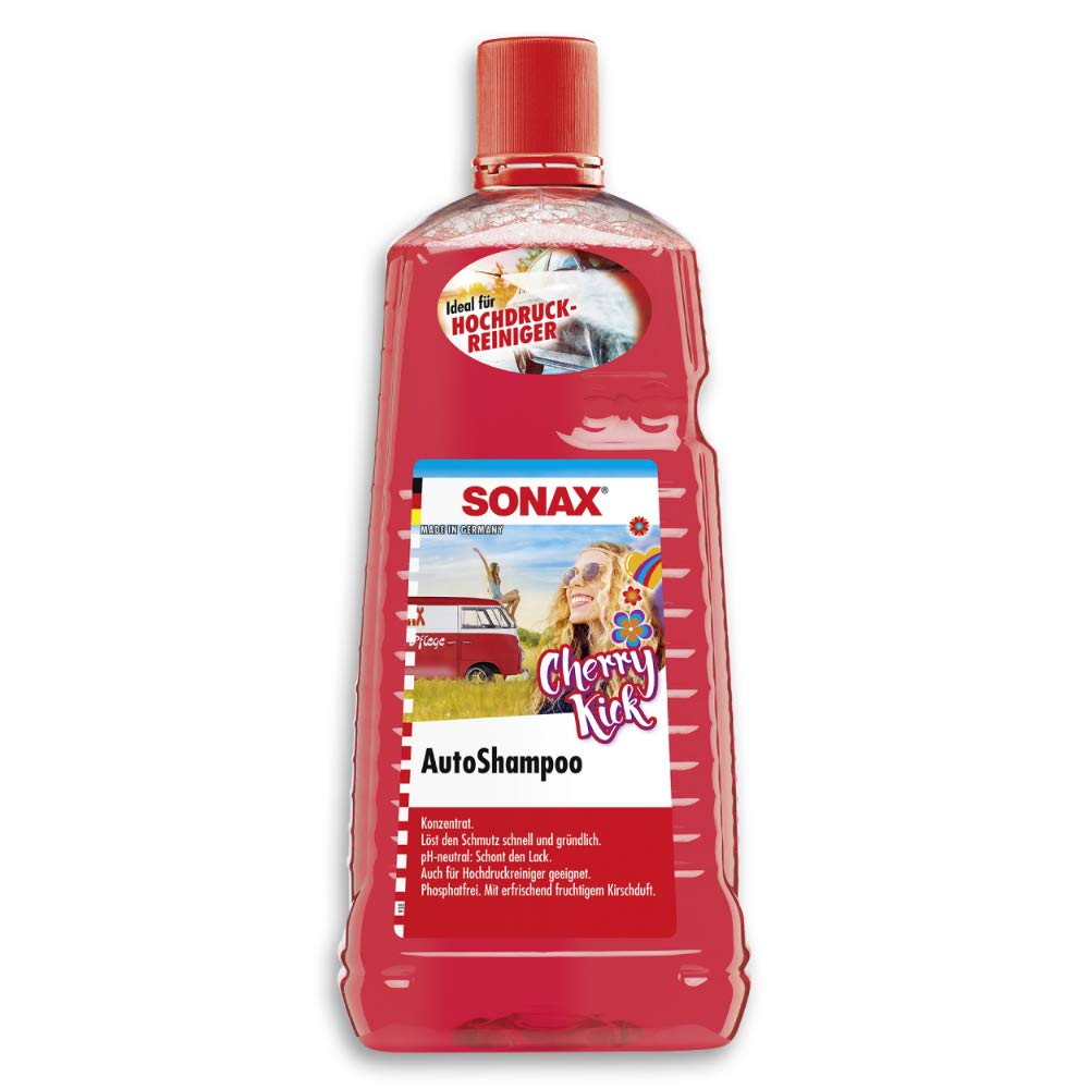 sonax-autoshampoo-konzentrat-cherry-kick-2-liter-ph-neutrales-autoshampoo image 1