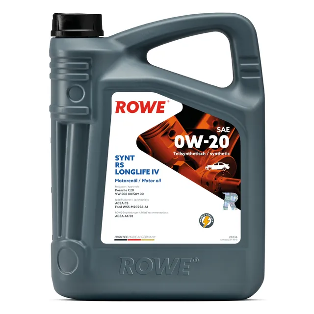 rowe-hightec-synt-rs-longlife-iv-sae-0w-20-hochleistungs-motoren-l-5-liter image 1