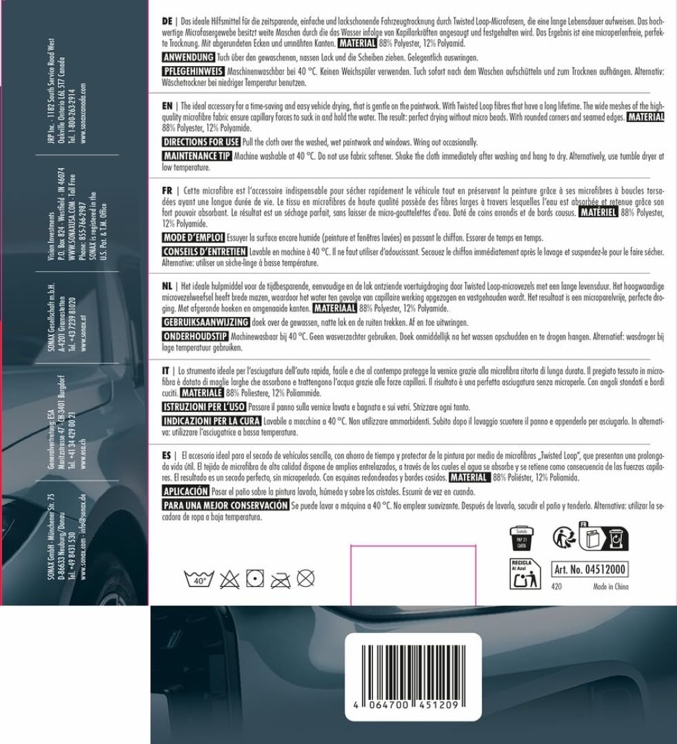 sonax-microfasertrockentuch-plus-trockentuch-1-st-ck image 2