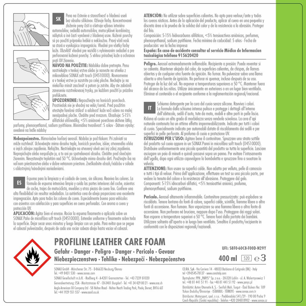 sonax-profiline-leathercare-foam-lederreinigungs-und-pflegeschaum-400-ml image 4