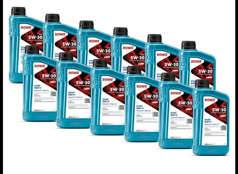 rowe-hightec-synt-rsr-17-sae-5w-30-12-liter-12x1l-motoren-l-f-r-renault-rn17-ace image 1