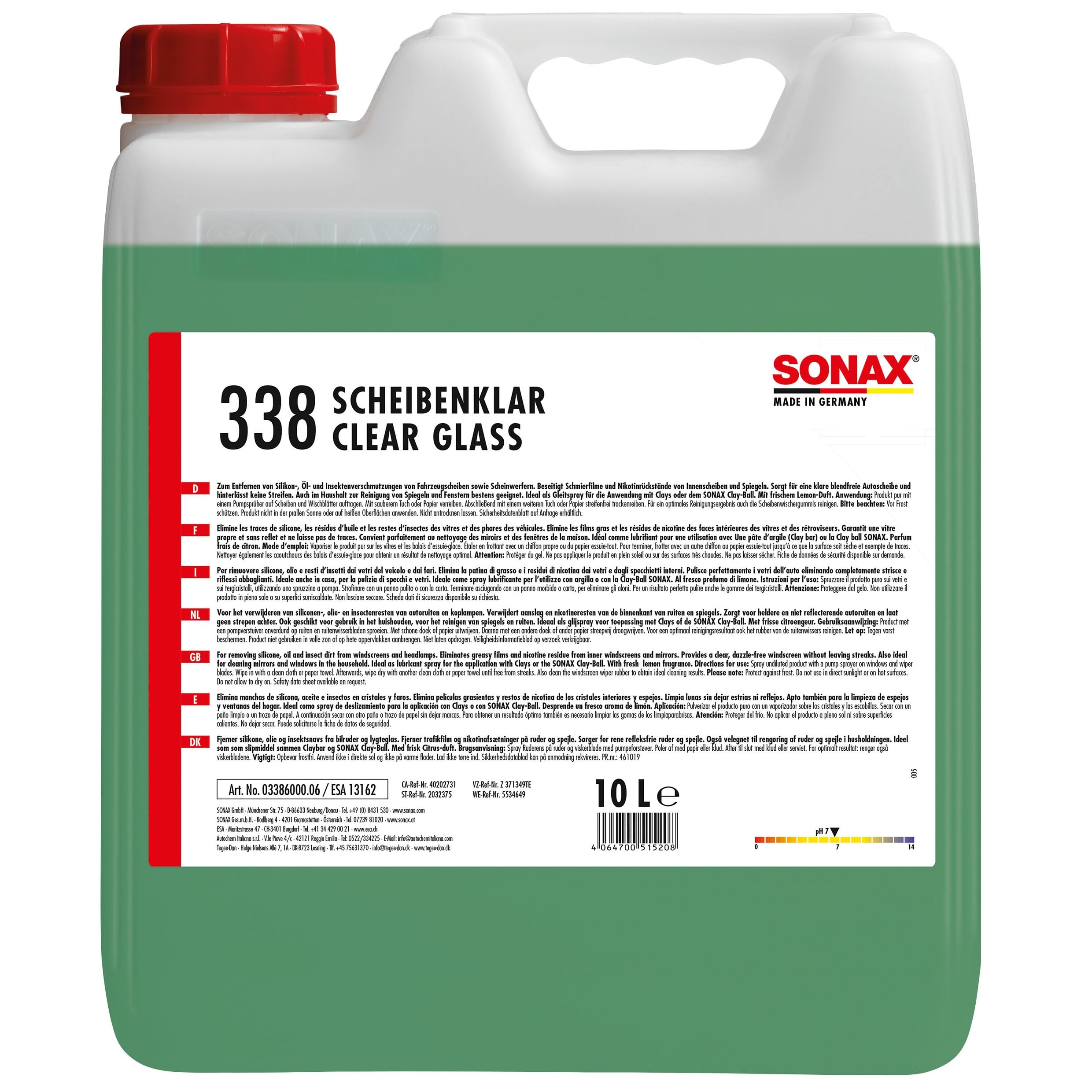 sonax-scheibenklar-scheibenreiniger-10-liter-art-nr-03386000 image 1