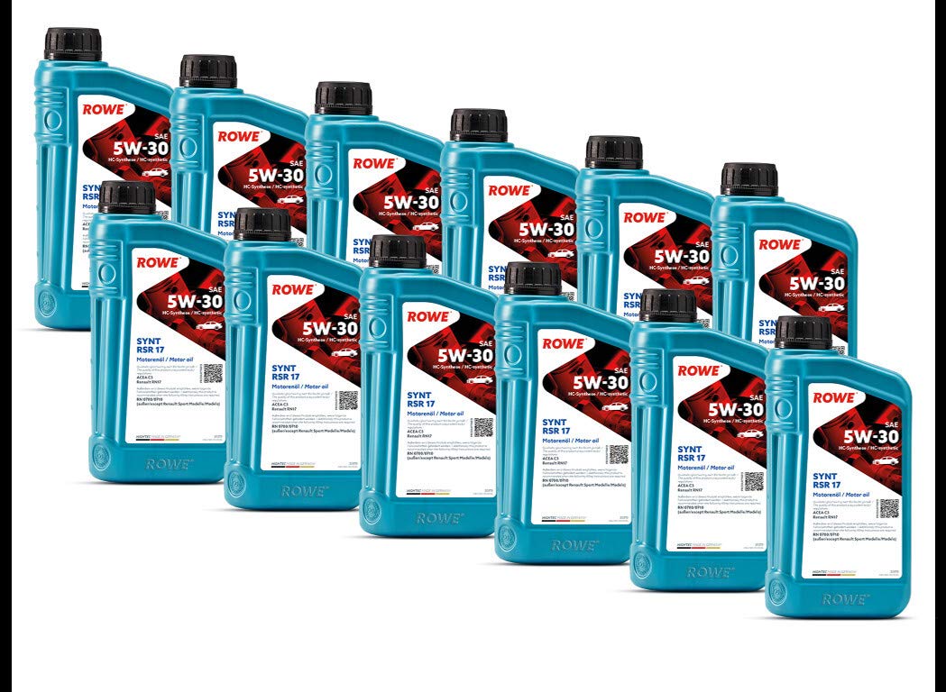 rowe-hightec-synt-rsr-17-sae-5w-30-12-liter-12x1l-motoren-l-f-r-renault-rn17-ace image 1