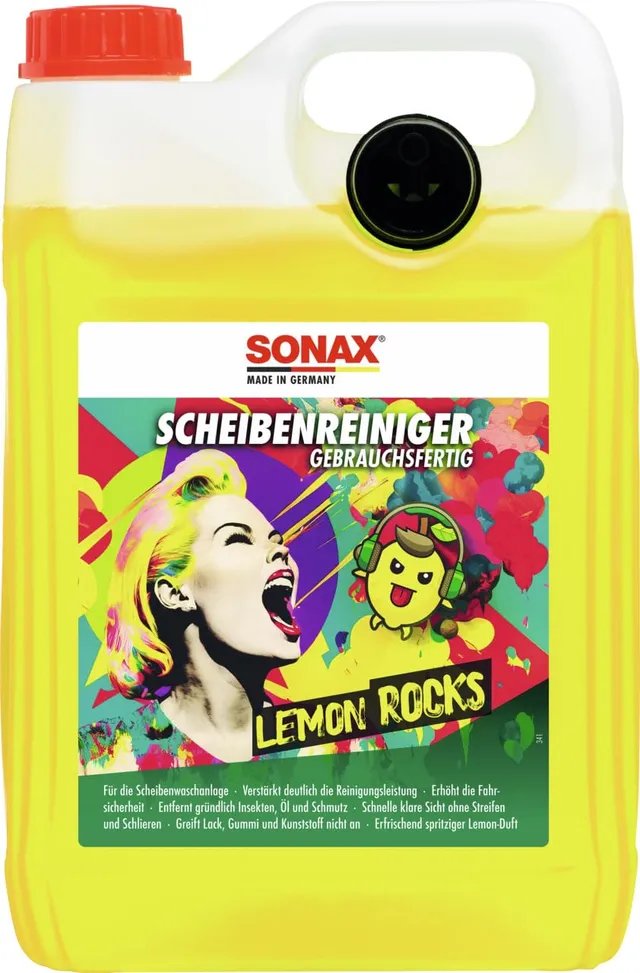 sonax-scheibenreiniger-gebrauchsfertig-lemon-rocks-5-liter-kanister image 1