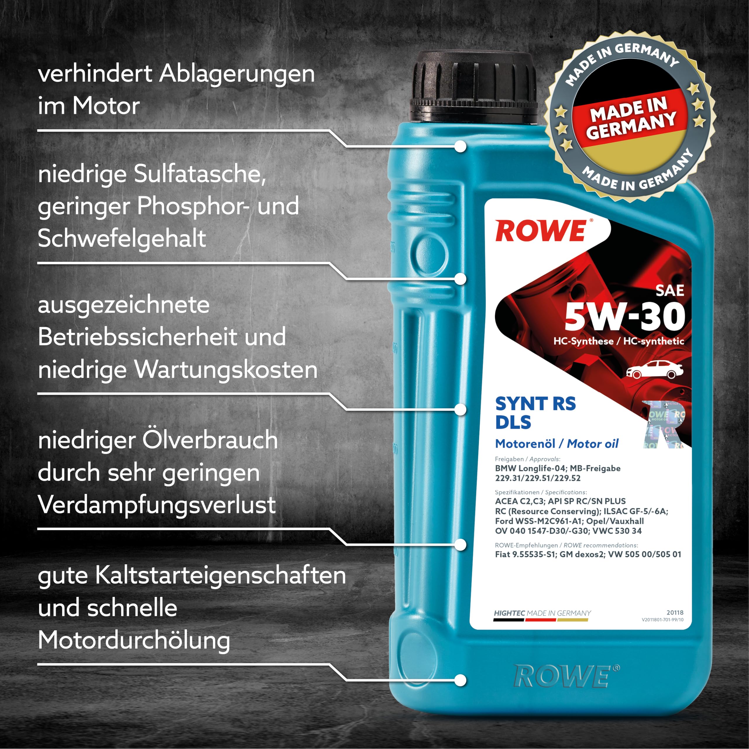 rowe-hightec-synt-rs-dls-sae-5w-30-hc-synthese-motoren-l-1-liter image 3