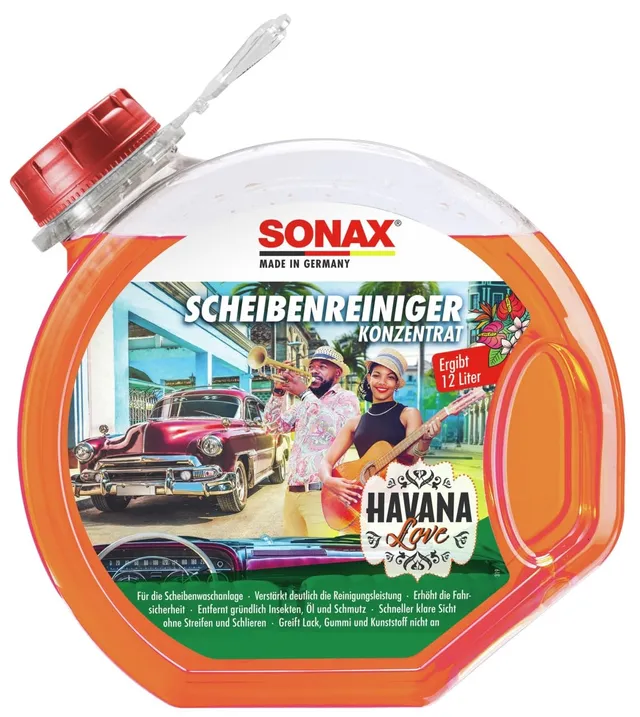 sonax-scheibenreiniger-konzentrat-havana-love-3-liter-sommer-scheibenwaschanlage image 1