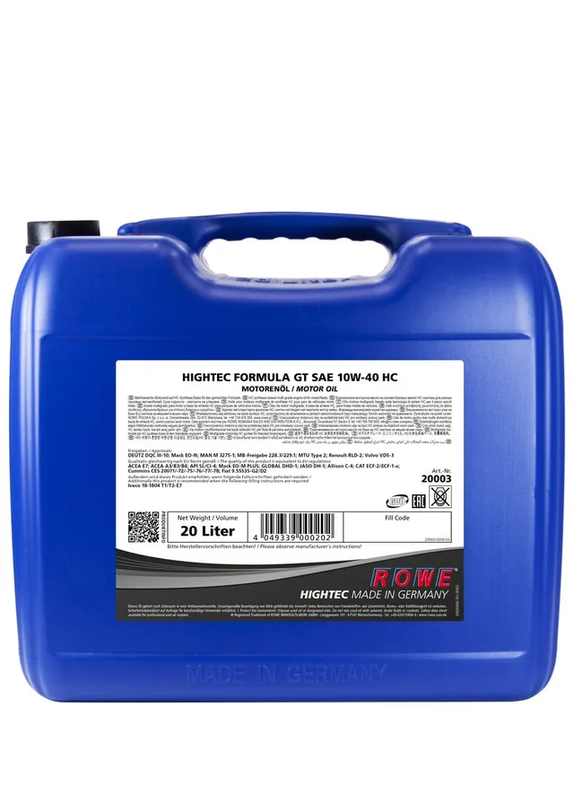 rowe-hightec-formula-gt-sae-10w-40-hc-shpd-motoren-l-20-liter-f-r-gemischten-fuh image 1