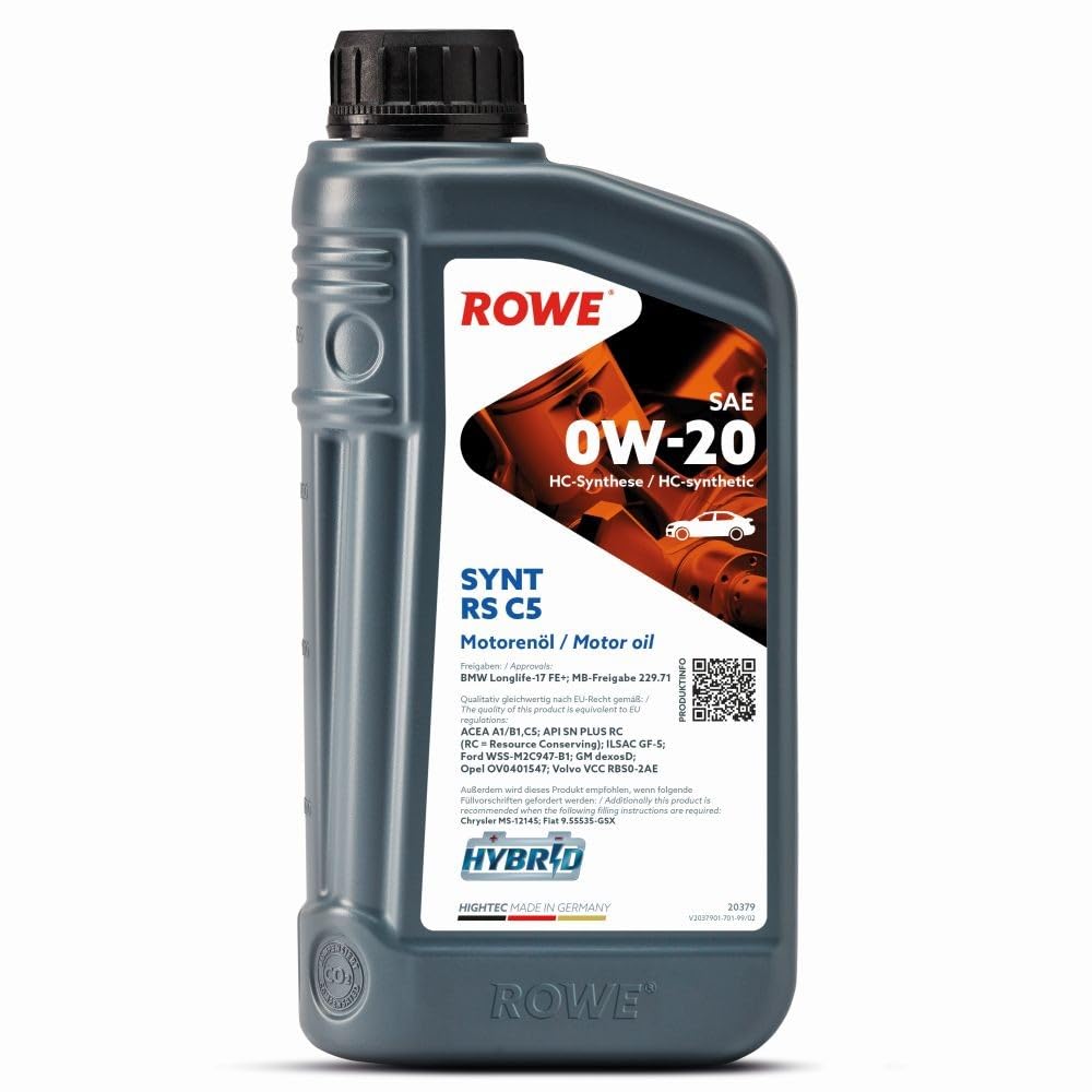 rowe-hightec-synt-rs-c5-sae-0w-20-motor-l-1-liter image 1