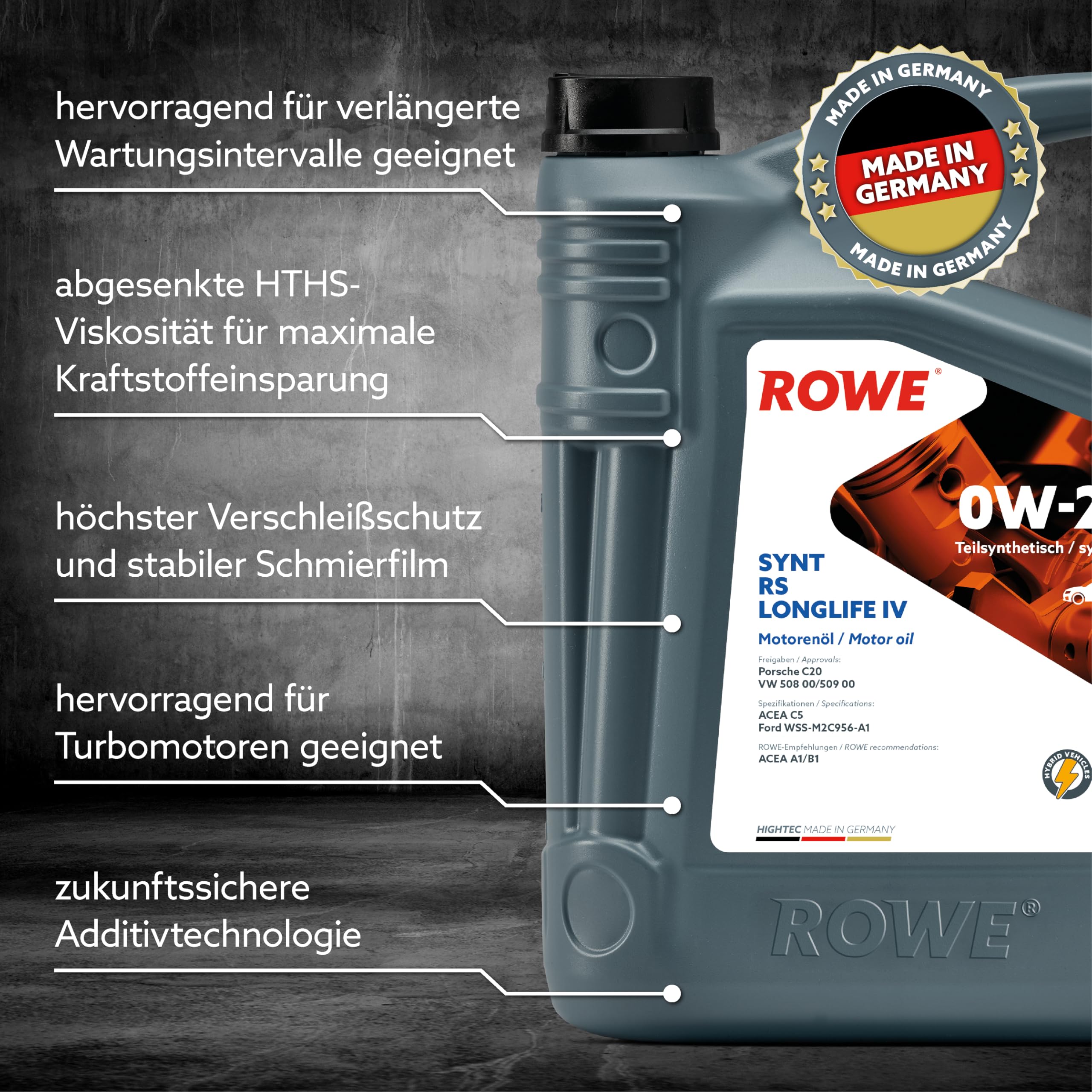 rowe-hightec-synt-rs-longlife-iv-sae-0w-20-hochleistungs-motoren-l-5-liter image 3