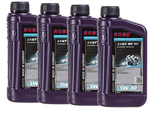 rowe-hightec-synt-rs-sae-5w-30-hc-motor-l-4-liter-4x1l-made-in-germany image 3